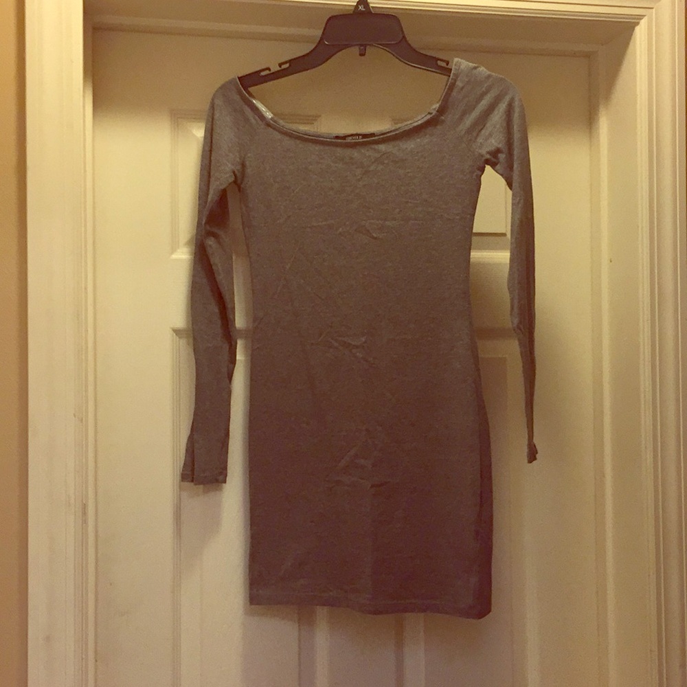 Grey bodycon dress